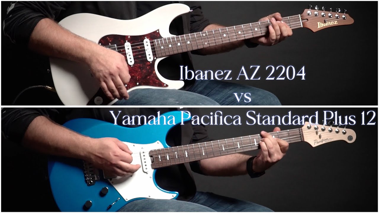 Ibanez AZ 2204 vs  Yamaha Pacifica Standard Plus 12 - czy usłyszysz różnicę?