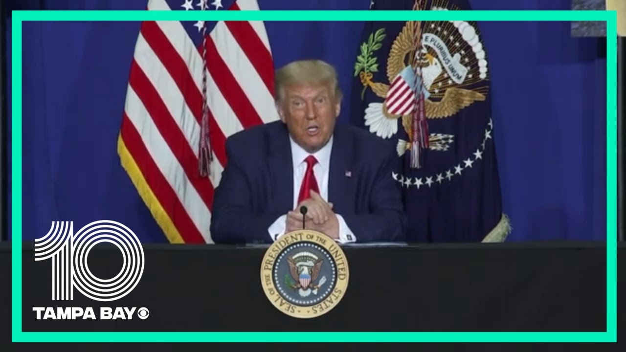 President Trump: 'It's not a peaceful protest and you shouldn't call it a peaceful protest'