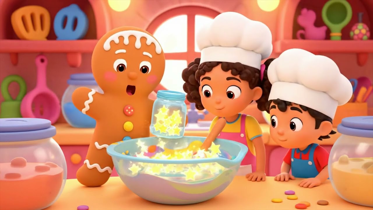 Magical Cookie Baking! 🍪 Learn to Decorate with Nila, Nihad & a Gingerbread Friend #Learn_Pop #kids