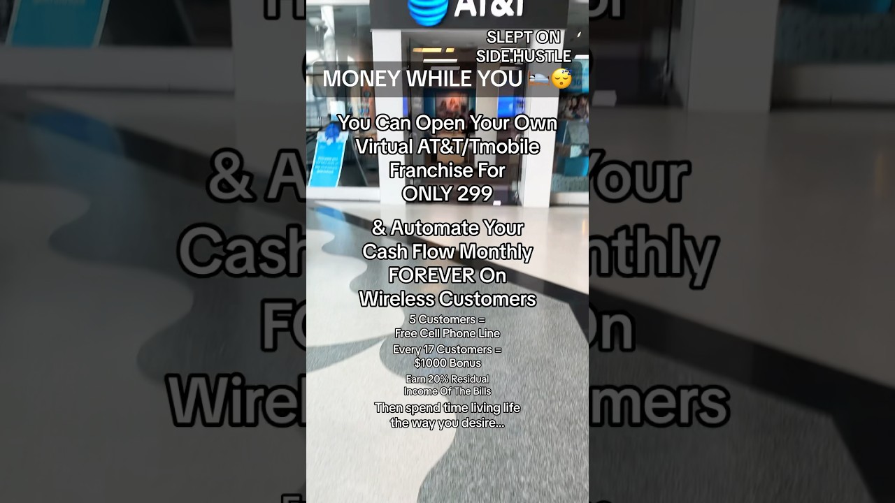 ☝🏾Open Your Own Online AT&T / Tmobile Franchise & Cash Flow Weekly and Monthly On Wireless Bills