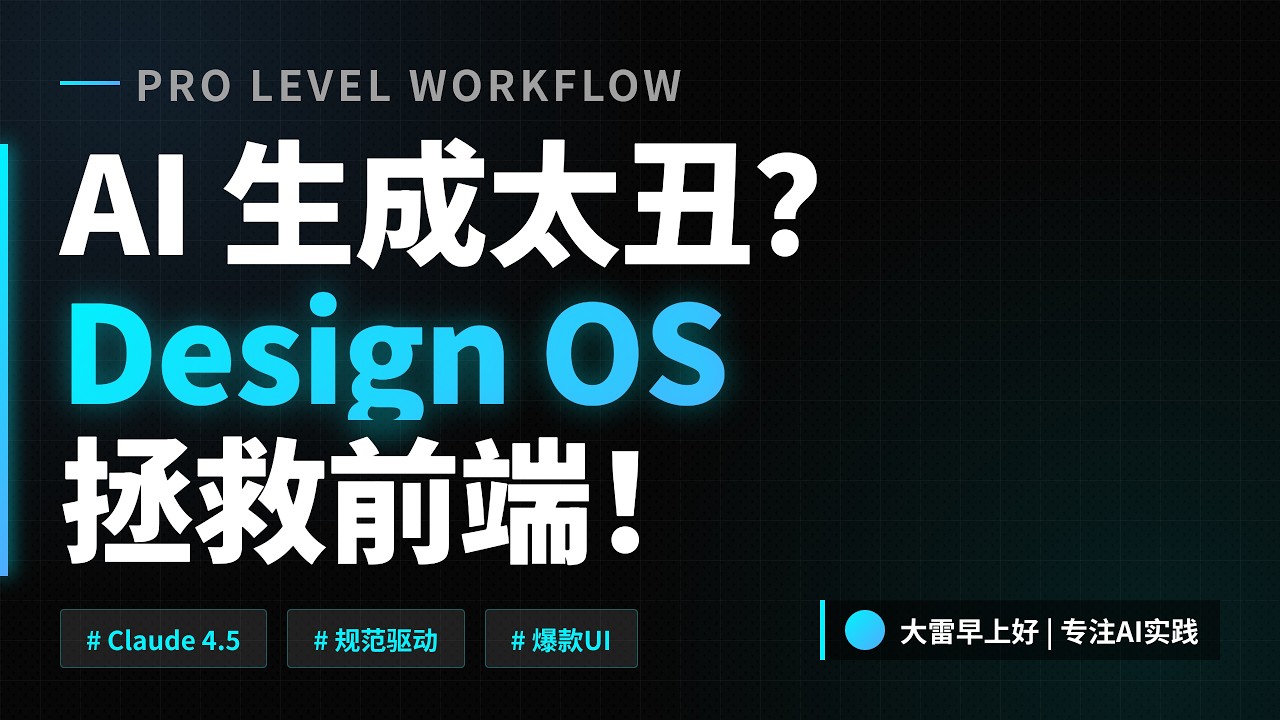 Design OS：让AI做出有设计感的前端 Design OS: Make AI Create Frontends with Real Design