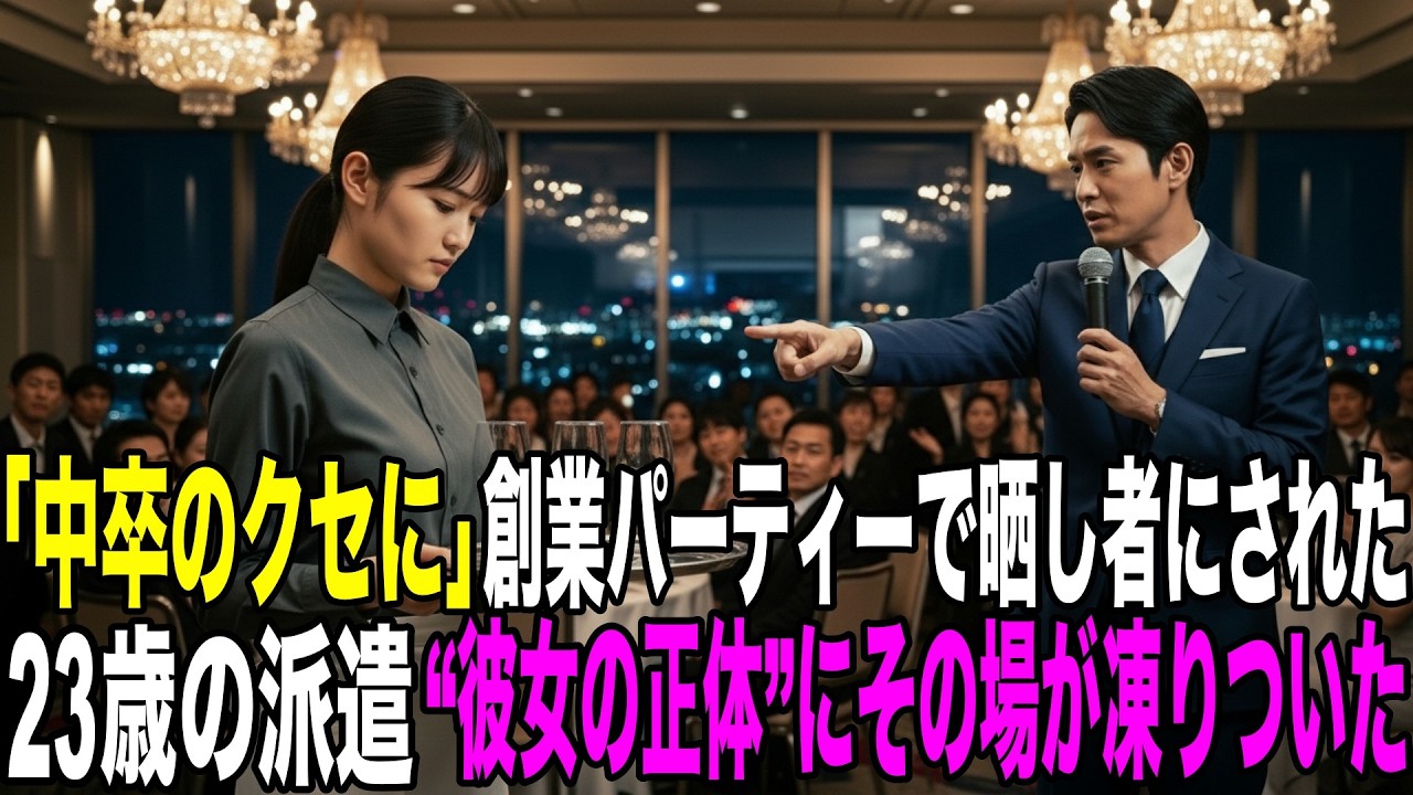 「中卒のクセに」創業記念パーティーで社長に晒し者にされた23歳派遣社員── やがて明かされた“彼女の正体”にその場が凍りついた