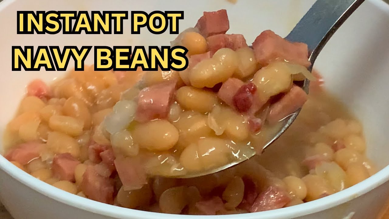 INSTANT POT NAVY BEANS WITH HAM