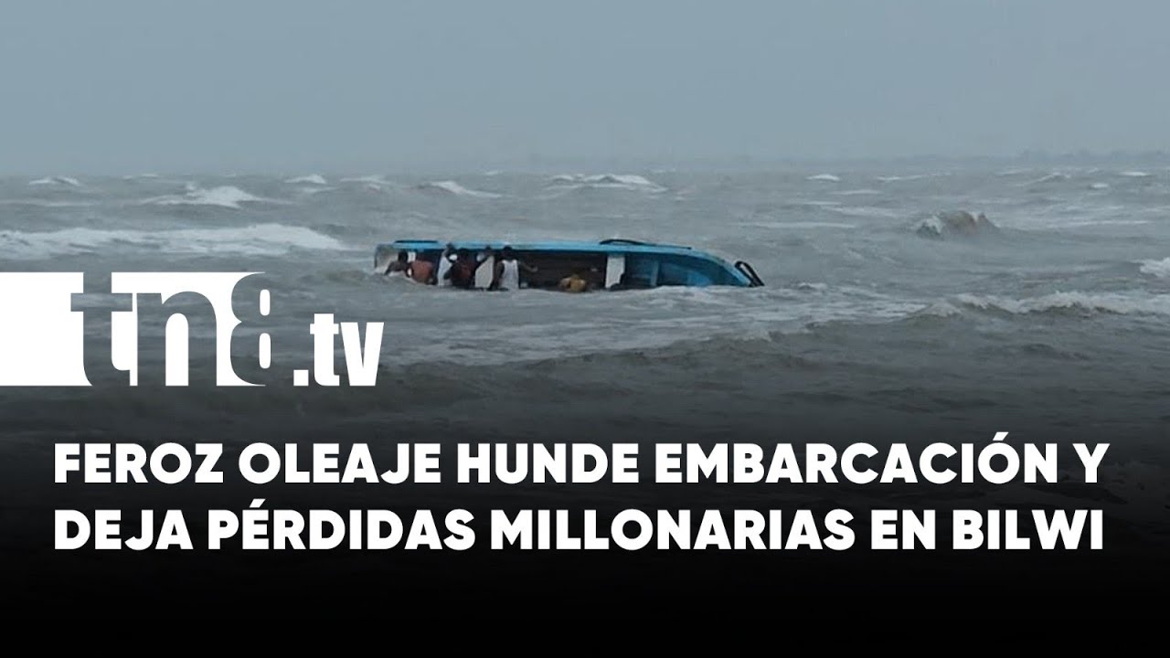 Lancha naufraga en Bilwi: la incre&iacute;ble respuesta de la comunidad