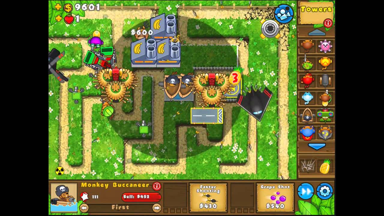 BTD 5 Mobile - Impoppable - Maze