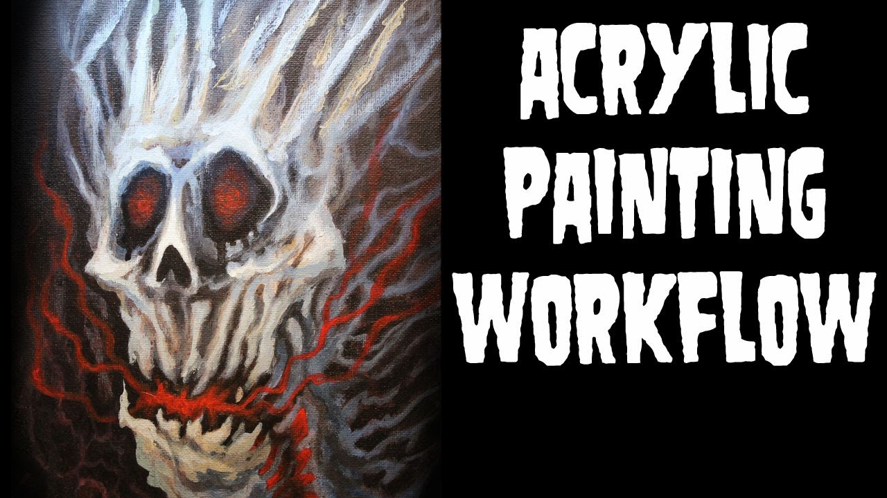 Acrylic Painting Workflow- Fantasy/ Surreal Art