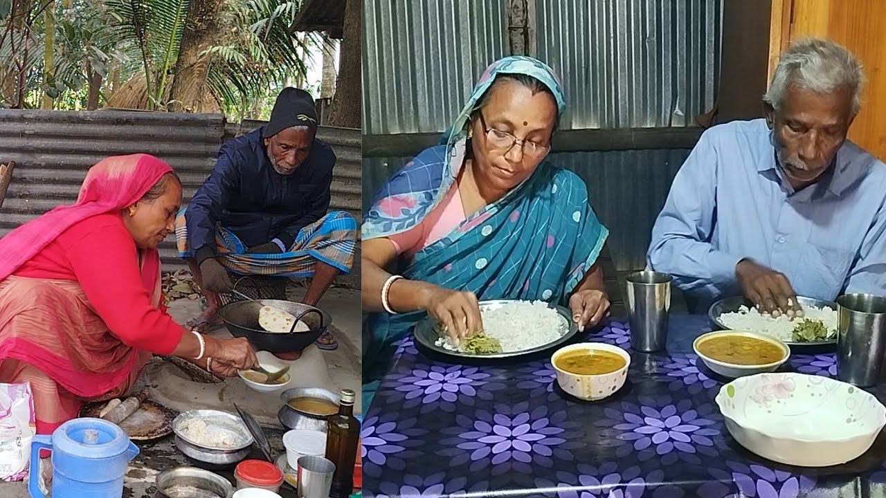 সকালে আলুর ডাল,রুটি,দুপুরে আলুরডাল ভাত সাথে সিম ভর্তা চমৎকার খাওয়া।