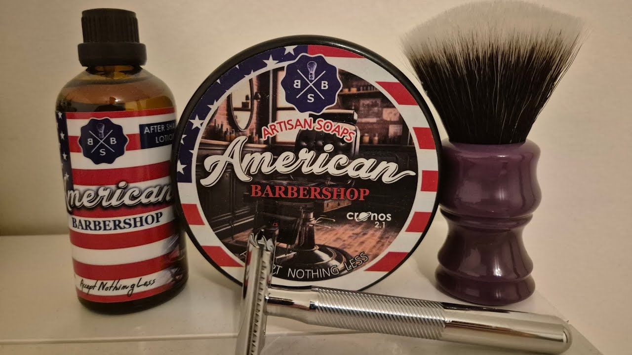 Wetshaving: BBS - American Barbersho, BOTI brush and King C Gillette 