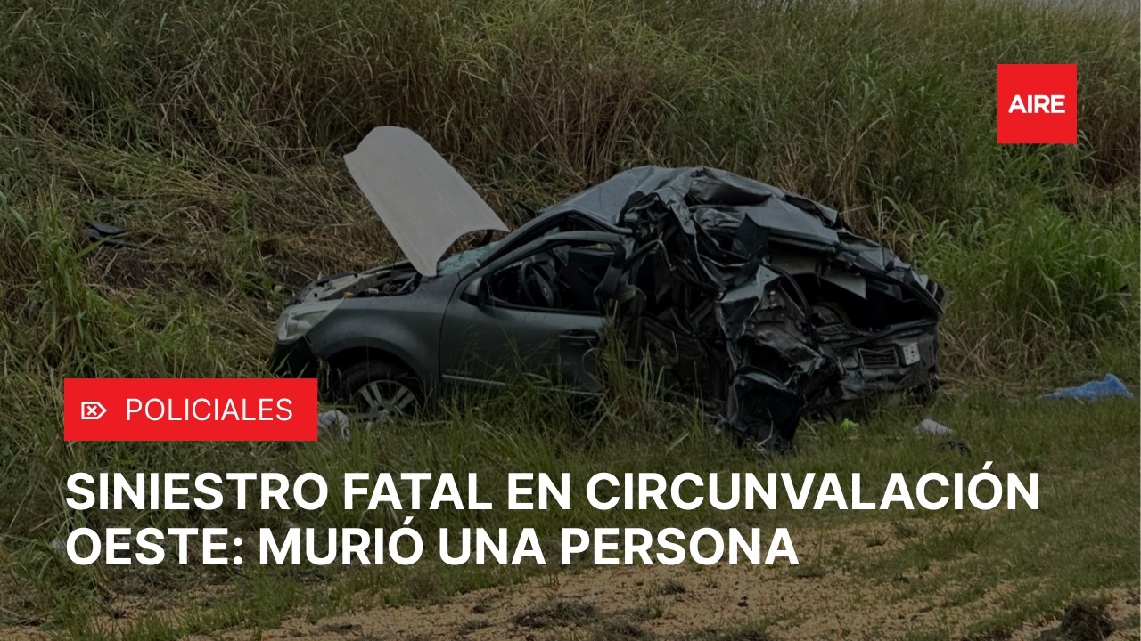 SINIESTRO FATAL en Circunvalación Oeste: CHOQUE entre un auto y un camión dejó UN FALLECIDO ⚠️
