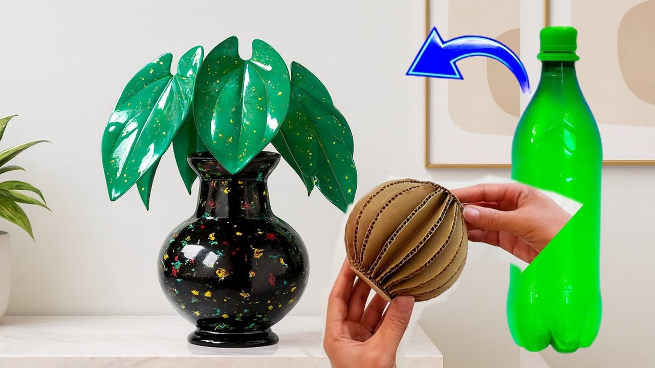 Very easy ways to make vases and dried flowers