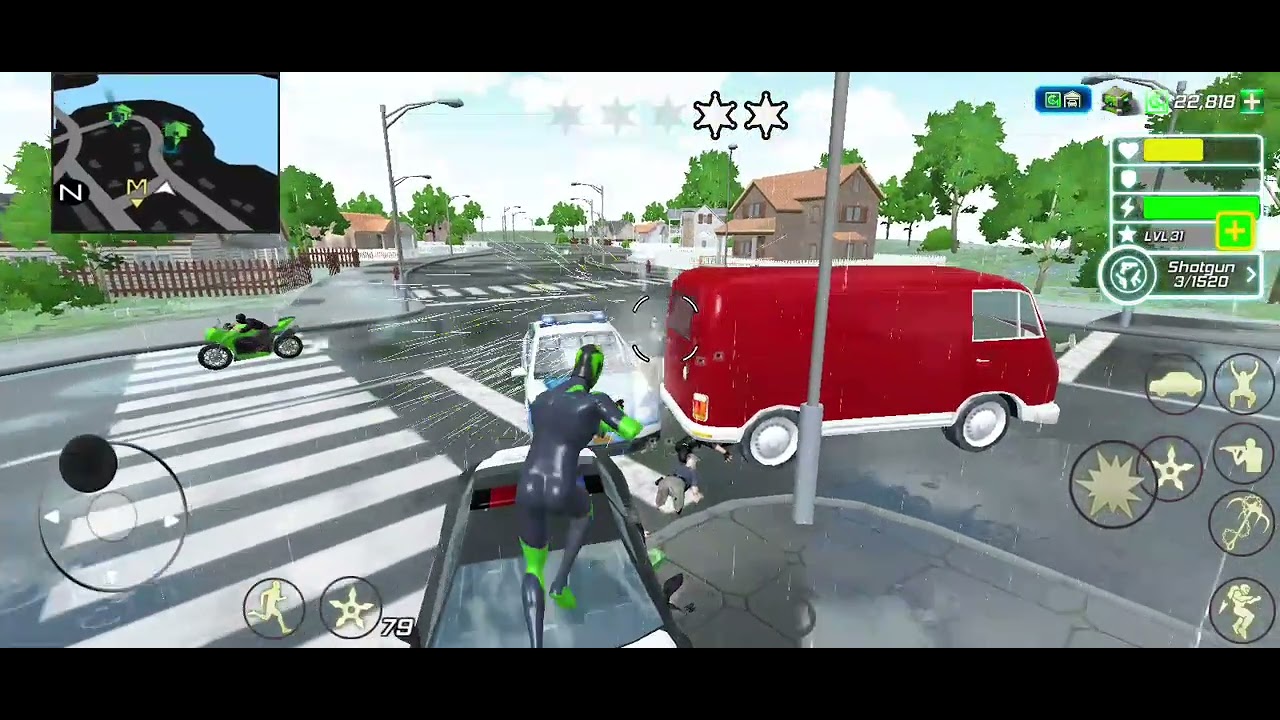 black hole rope hero Game || Killing Gangster For Robot #gameplay #gameviral