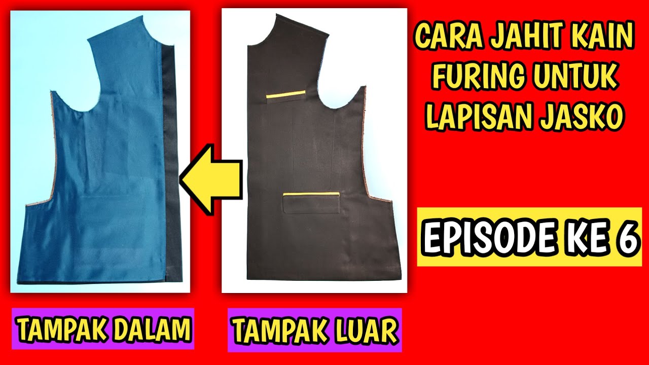 CARA MENJAHIT KAIN FURING UNTUK LAPISAN JASKO