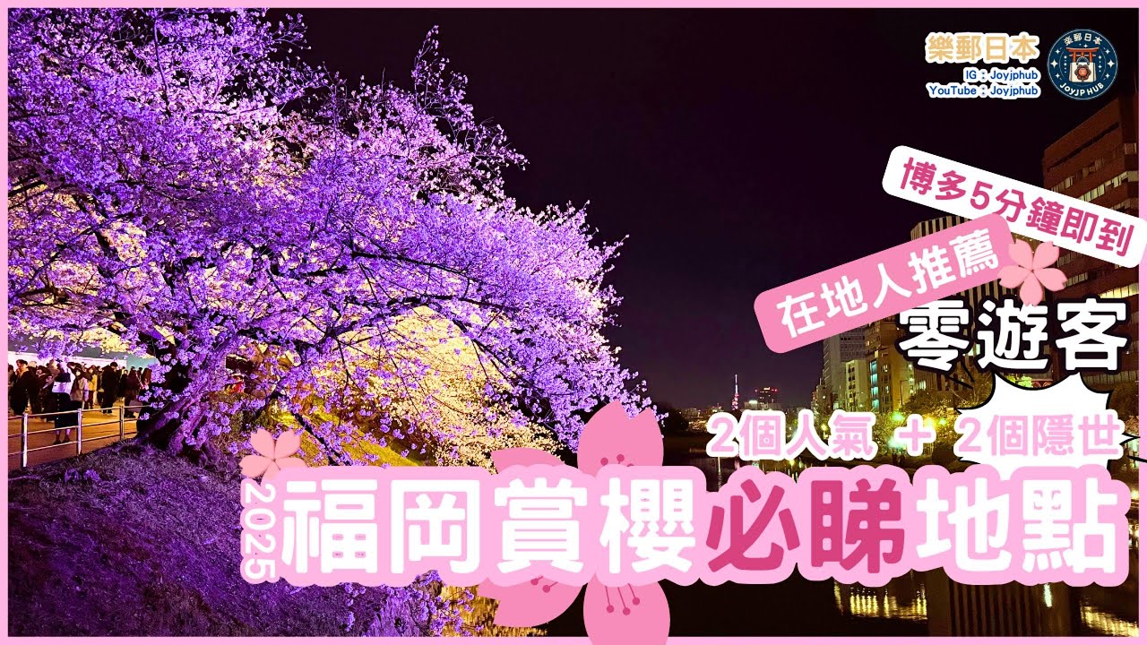 福岡賞櫻2025🌸 2大人氣+2個隱世秘點！博多站5分鐘即到｜在地人才知道🤫