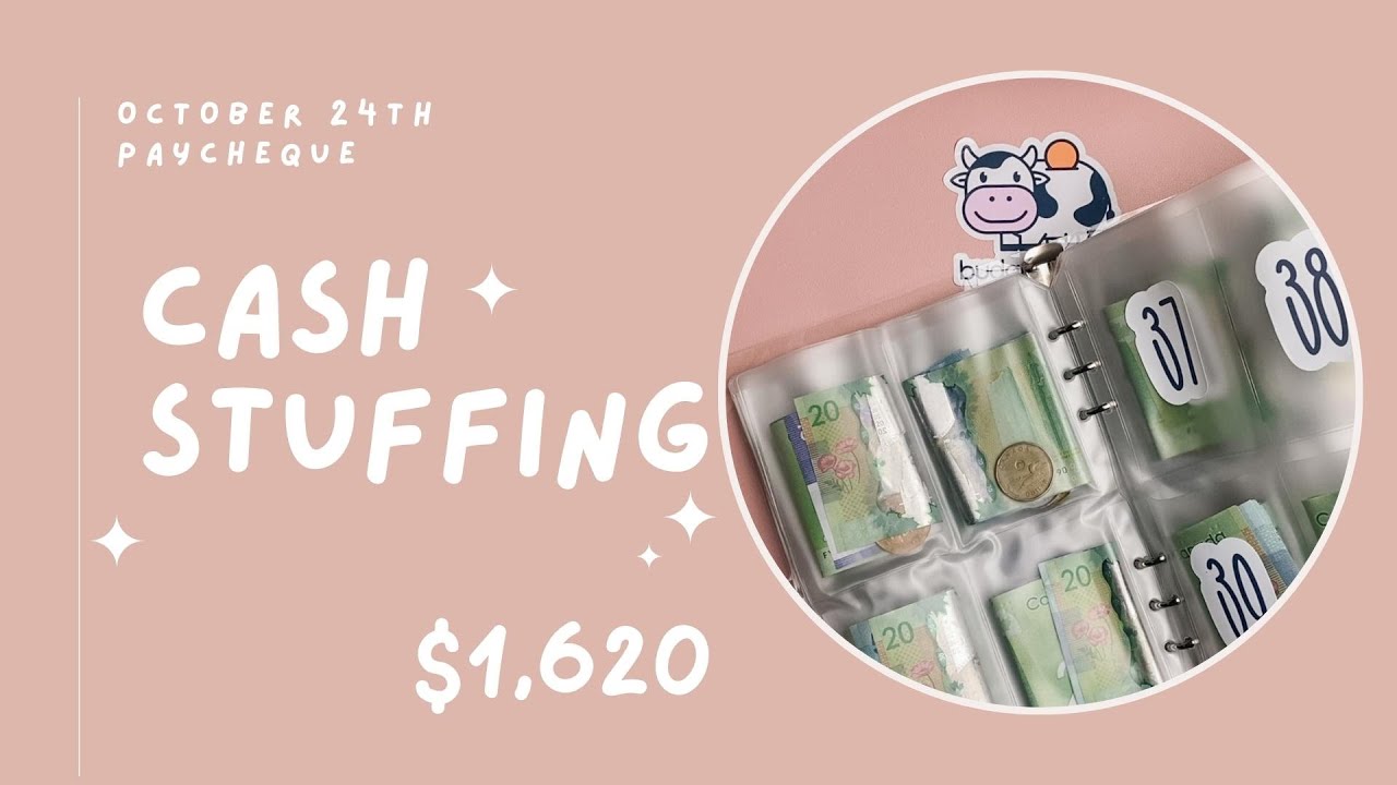 CASH STUFFING | $1,620 | Variable Expenses, Sinking Funds & Savings Challenges | Final cheque of Oct