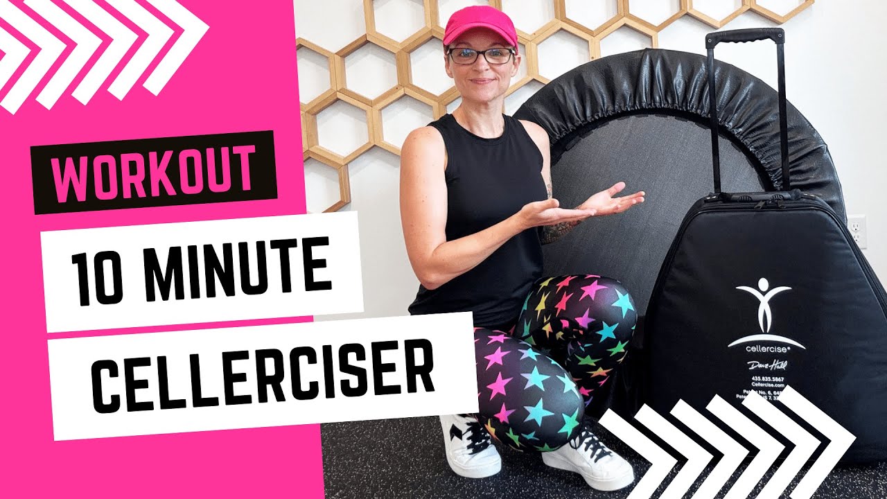 10 Minute Cellerciser Mini Trampoline Workout | Low Impact Rebounder Routine for Beginners