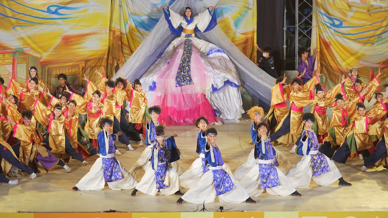 [4K] 夜宵 【ファイナル審査演舞】にっぽんど真ん中祭り どまつり 2022 日曜 ファイナル (中央)