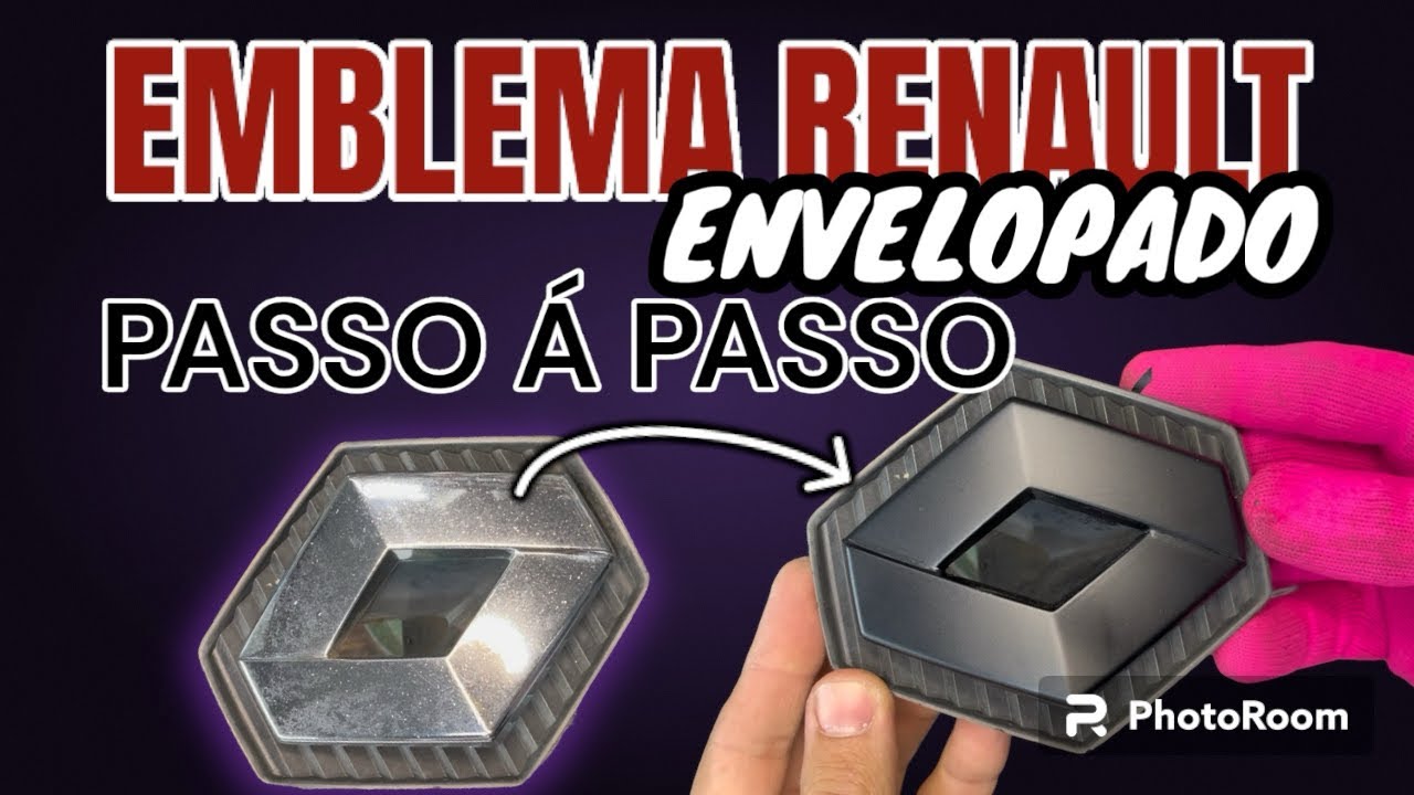 COMO ENVELOPAR EMBLEMA RENAULT TODOS MODELOS