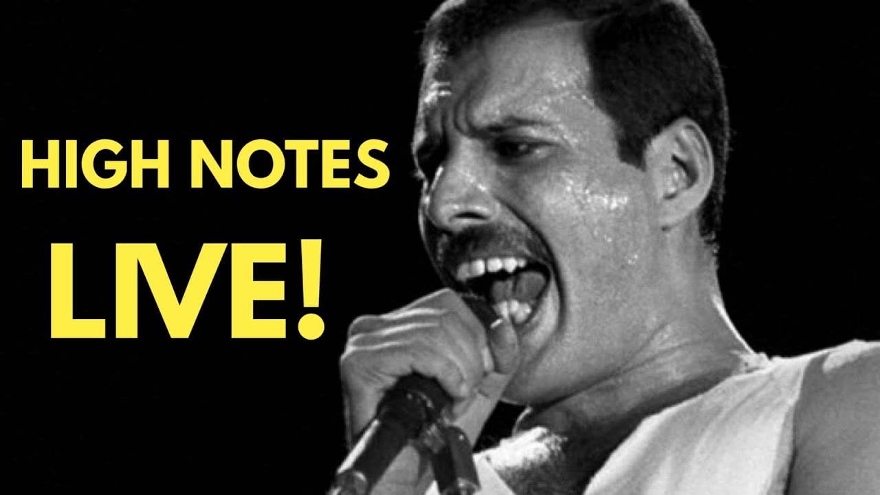 10 times FREDDIE MERCURY nailed studio HIGH NOTES in LIVE performances!