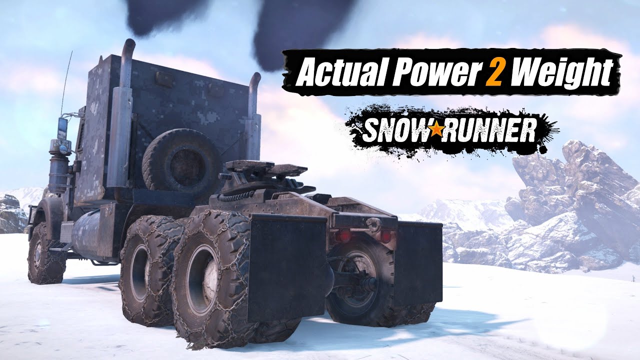 Snowrunner All Trucks actual Power to Weight ratio | All 64 Trucks