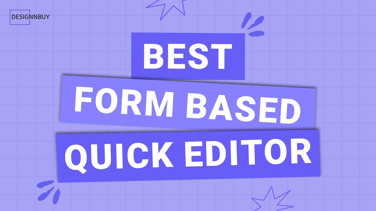 Best Form-Based Quick Editor for Web to Print Store Enabling Easy Customization for Print Orders