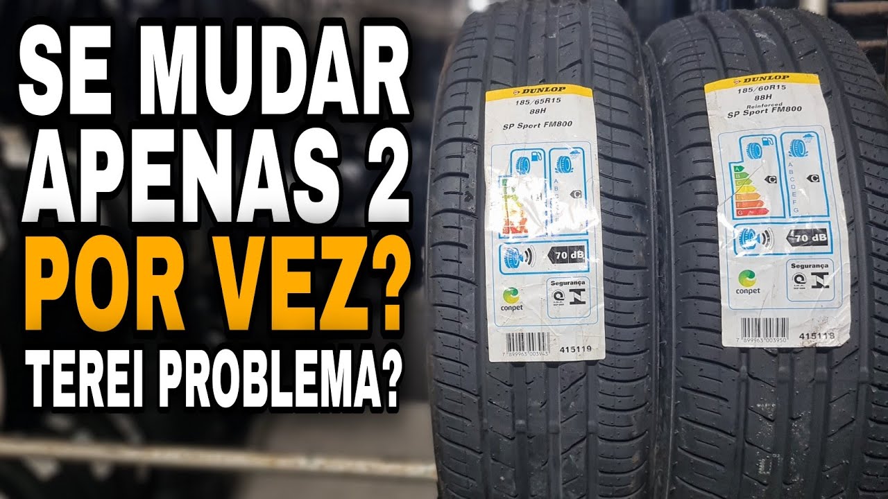 Posso usar PNEUS de tamanhos diferentes? Posso usar pneus maiores na traseira?