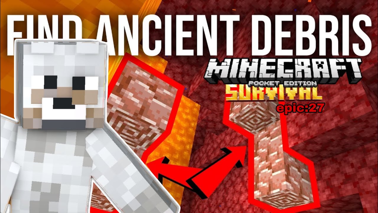 Find ancient debris || epic:27 || Telugu || Minecraft Survival || pocket edition