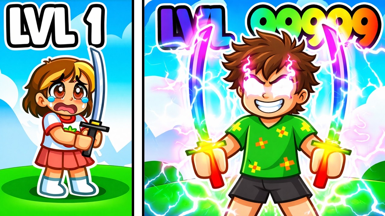 Upgrade de la *NOOB la NINJA* pe ROBLOX...