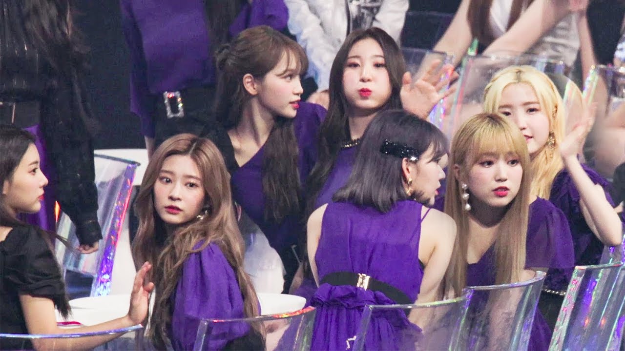 190801 아이즈원 (IZ*ONE ) 대기석 reaction 직캠 @ 2019 MGMA