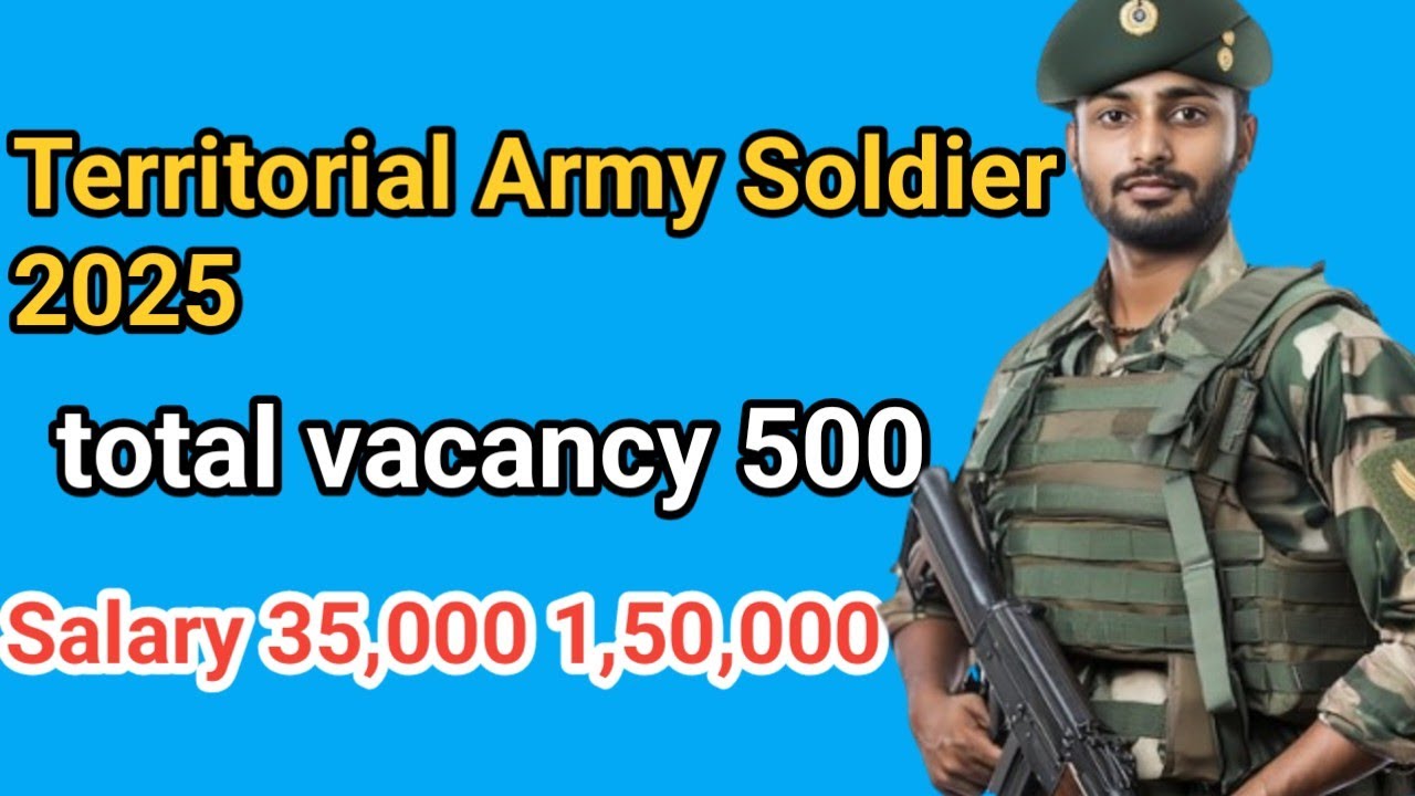 Territorial Army Soldier 2025: 500 Posts Apply Online Now!  Last Date 14 Dec | Full Guide & Tips
