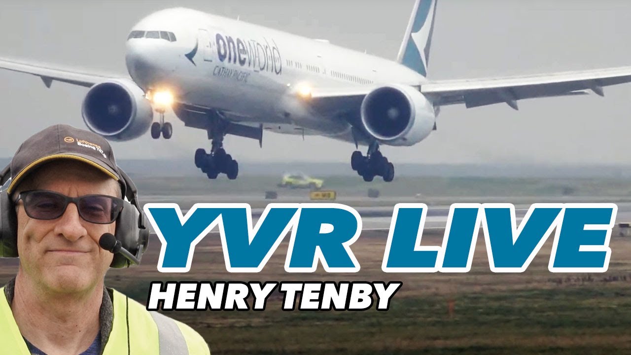Vancouver Airport LIVE plane spotting with Henry Tenby | JAN 30 2025