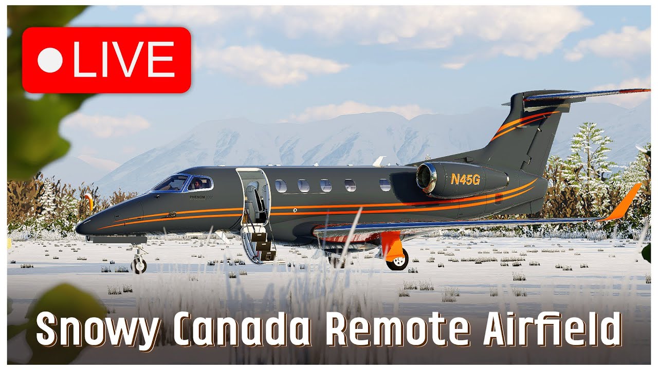 Phenom 300 | Snowy Landscapes | Private Charter Flight | VATSIM