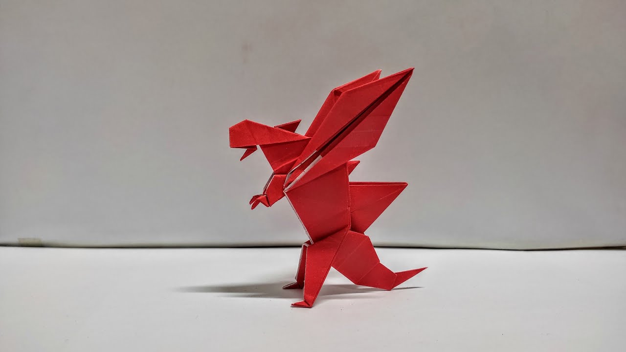 Origami Space Godzilla - How To Make Origami Space Godzilla - Origami Tutorial