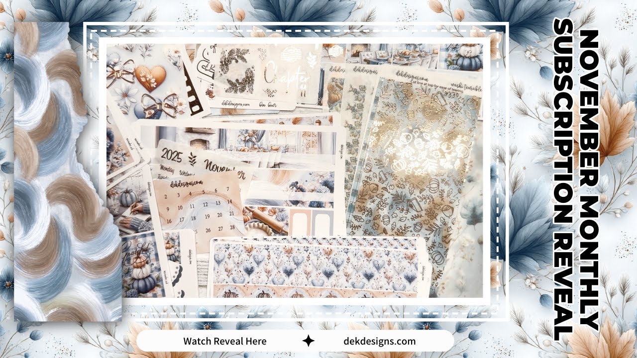November Sticker + Stationery Unboxing 2025 - Happy Planner