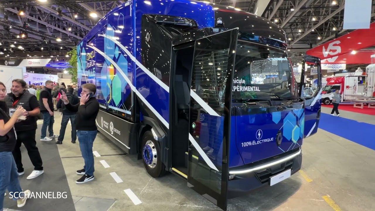 Renault Oxygen - Experimental Truck 100% Electric - Interior And Exterior   Solutrance 2023 Lyon