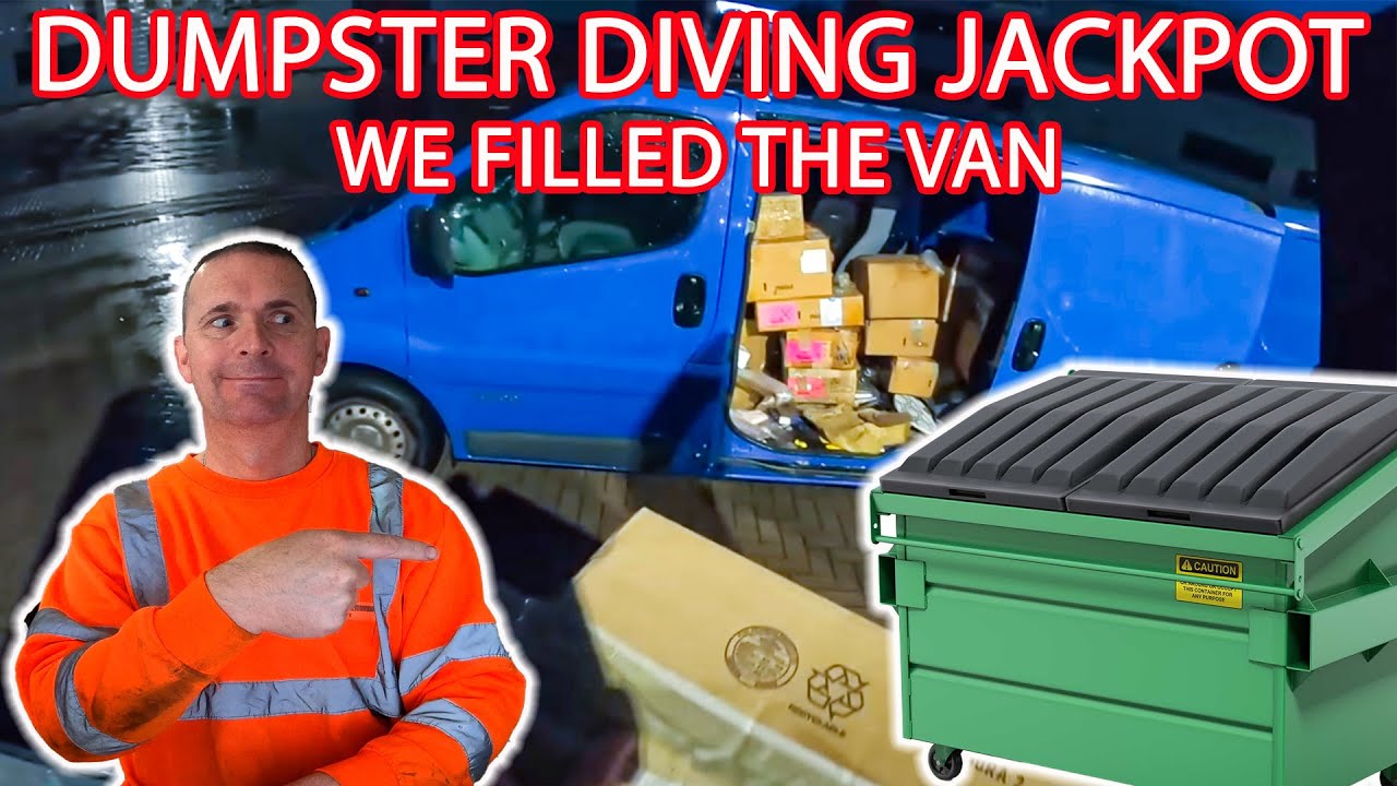 DUMPSTER DIVING UK £100,000 OF STOCK THROWN AWAY INSANE JACKPOT