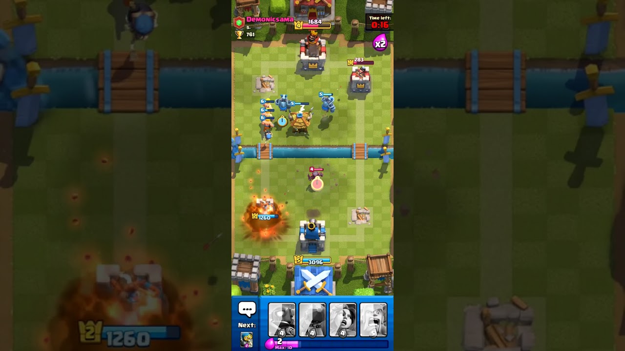 Playing clash royal part 2
