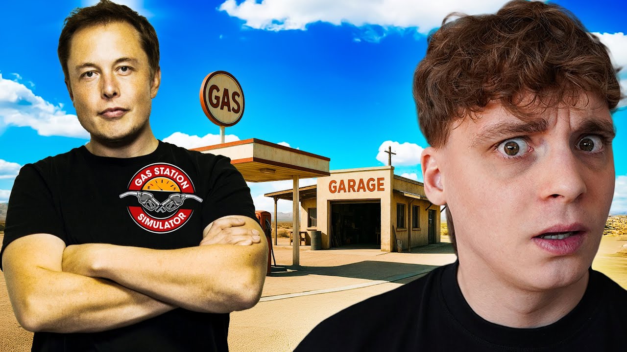 ŻYCIE NA STACJI #4 - ELON MUSK MNIE ODWIEDZIŁ?! (GAS STATION SIMULATOR)