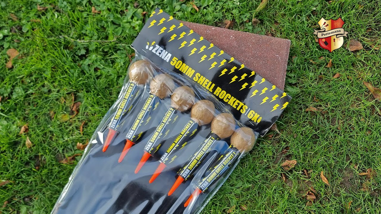 50mm Shell Rockets - Zena Vuurwerk Bolpijlen 6st Vuurwerk