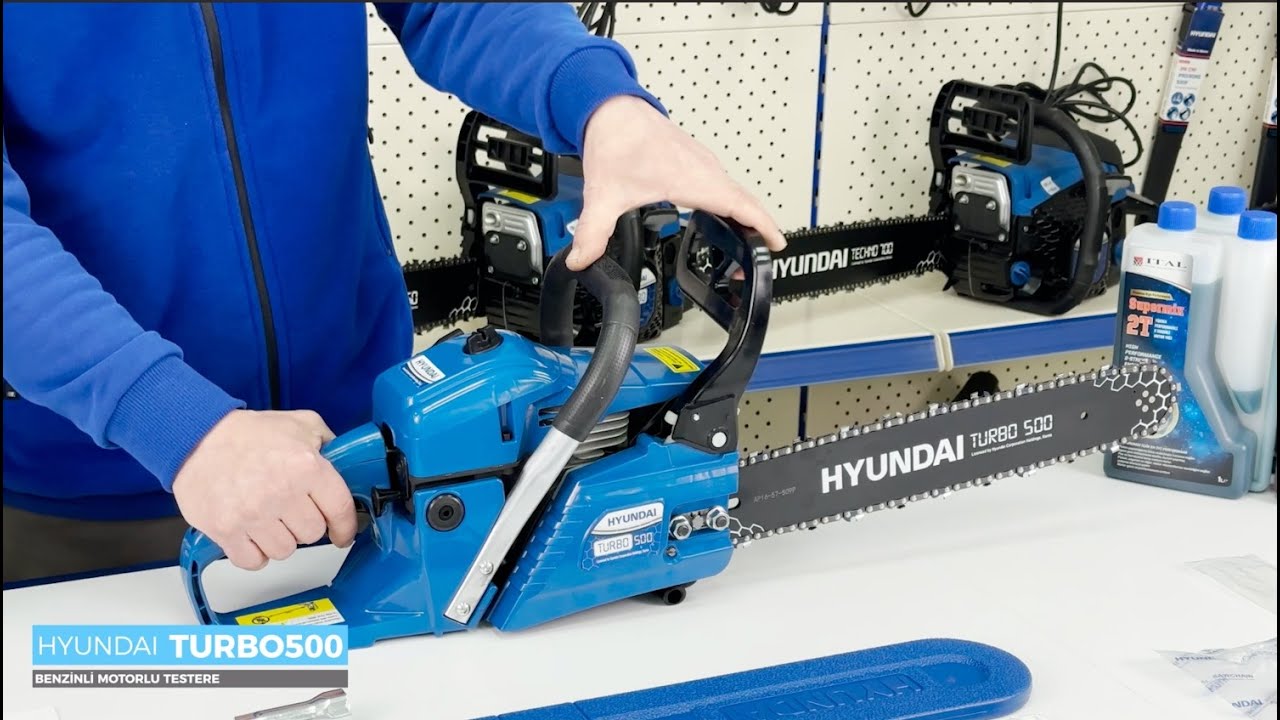 İTAL MAKİNA - HYUNDAI TURBO 500 BENZİNLİ MOTORLU TESTERE / KOLAY KURULUM