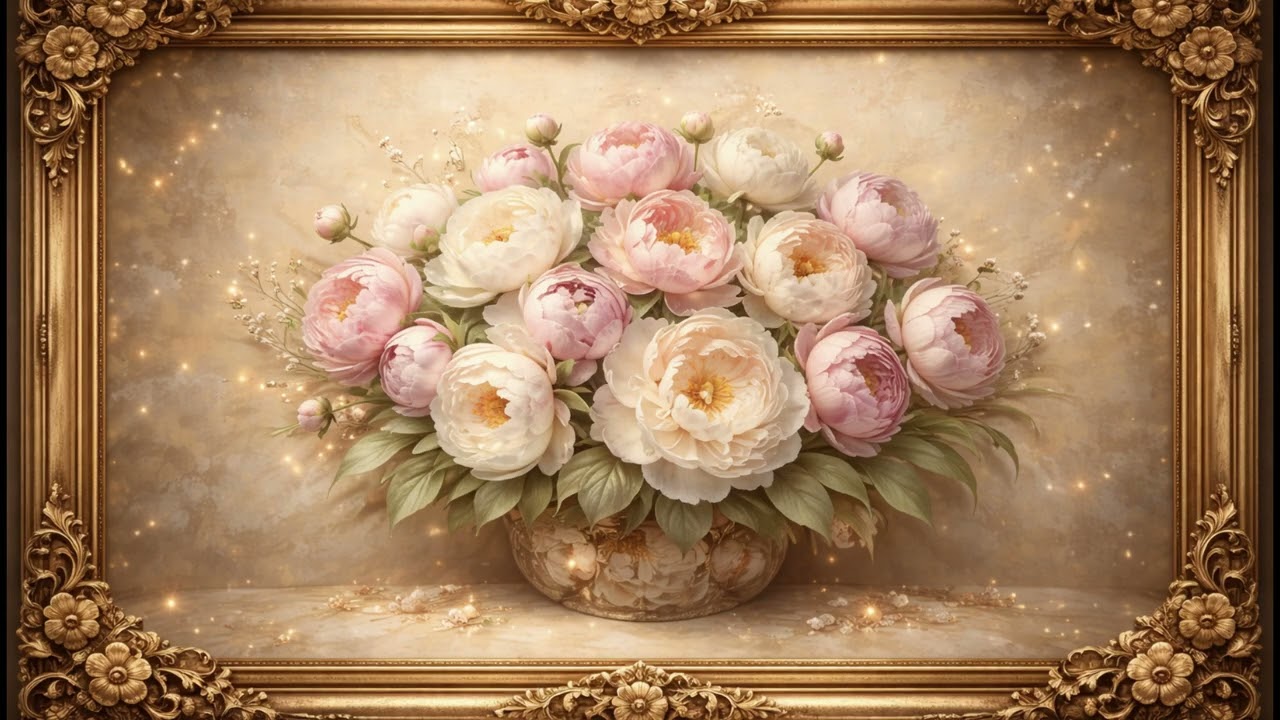 خلفية شاشة فخمة بالزهور 🌸 | Elegant Floral TV Background 1.5 Hours |  Relaxing Wallpaper