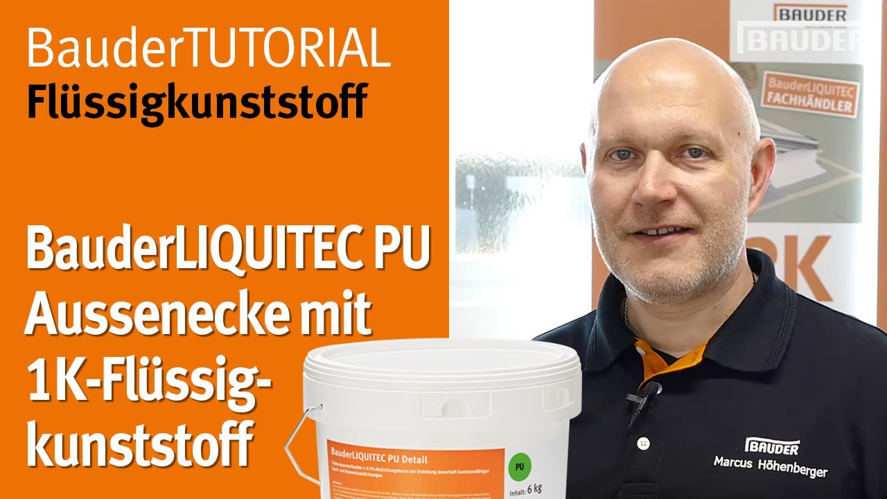 Aussenecke richtig abdichten mit Flüssigkunststoff.