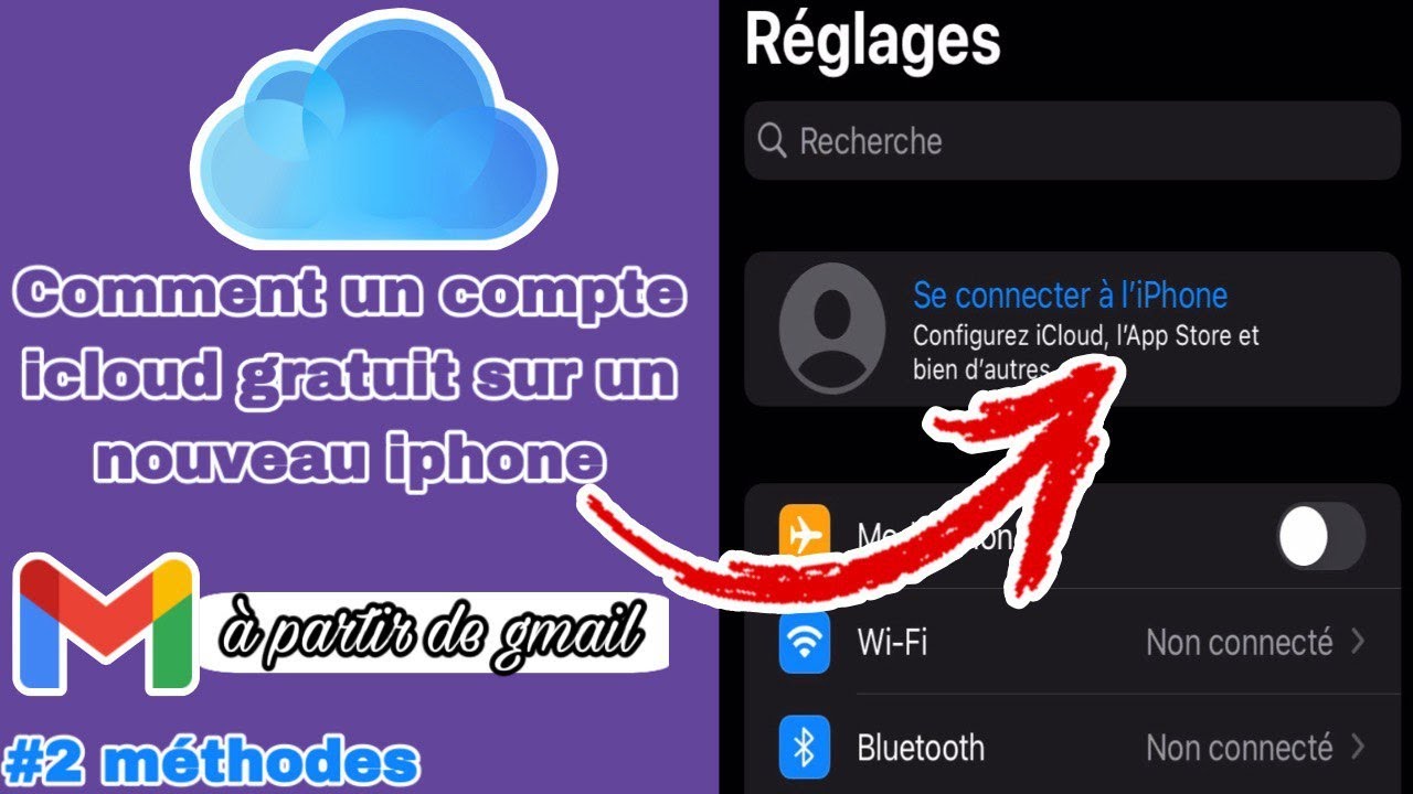 wolof) Comment créer un compte icloud gratuit sur un nouveau iPhone, créer un identifiant icloud