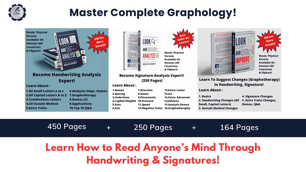 The Ultimate Graphology E-Books KIT &ndash; Handwriting Analysis, Signature Analysis & Graphotherapy in 1!