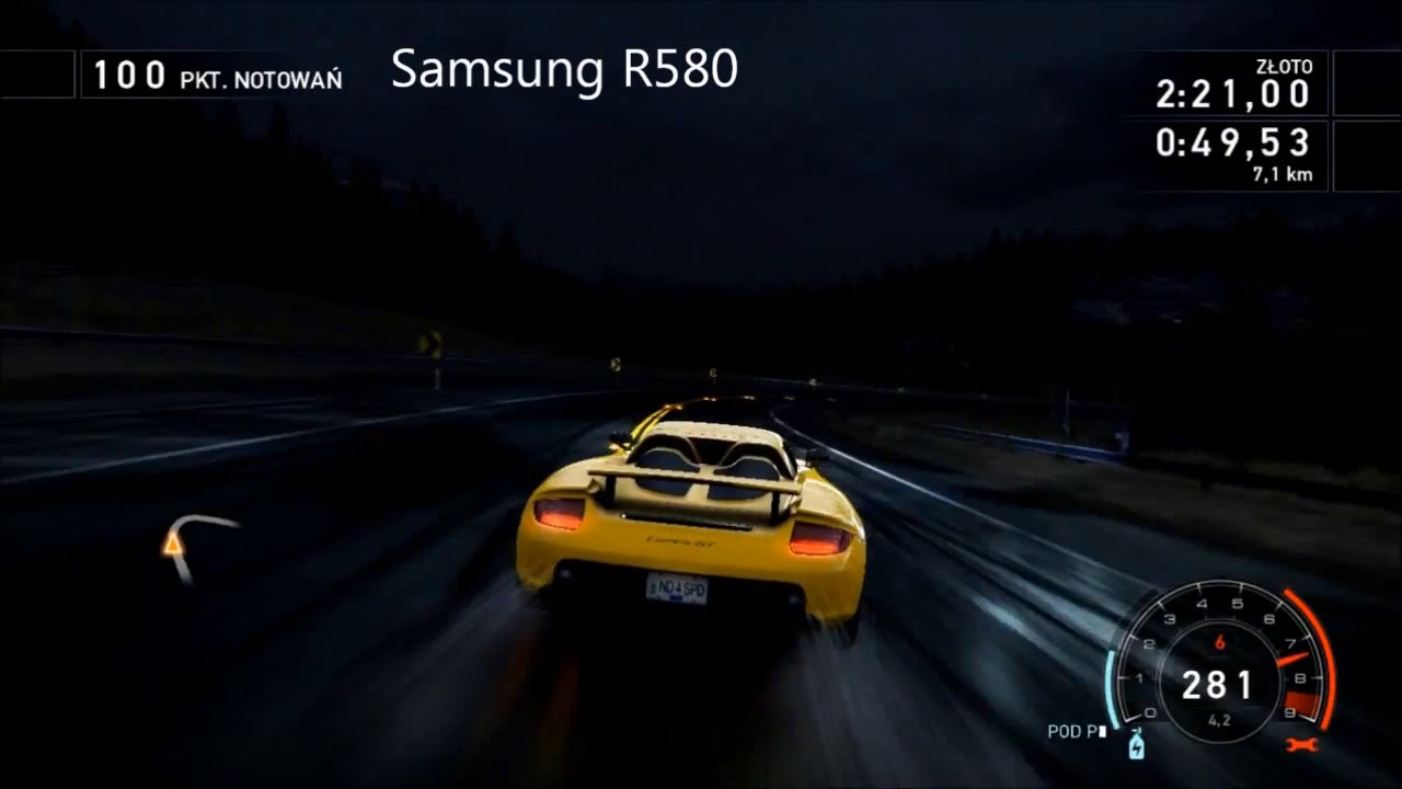 Samsung R580 - Need for Speed Hot Pursuit
