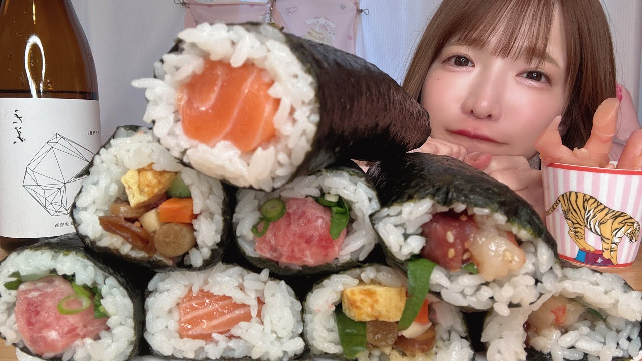 【大食い】恵方巻き2024【もえあず】