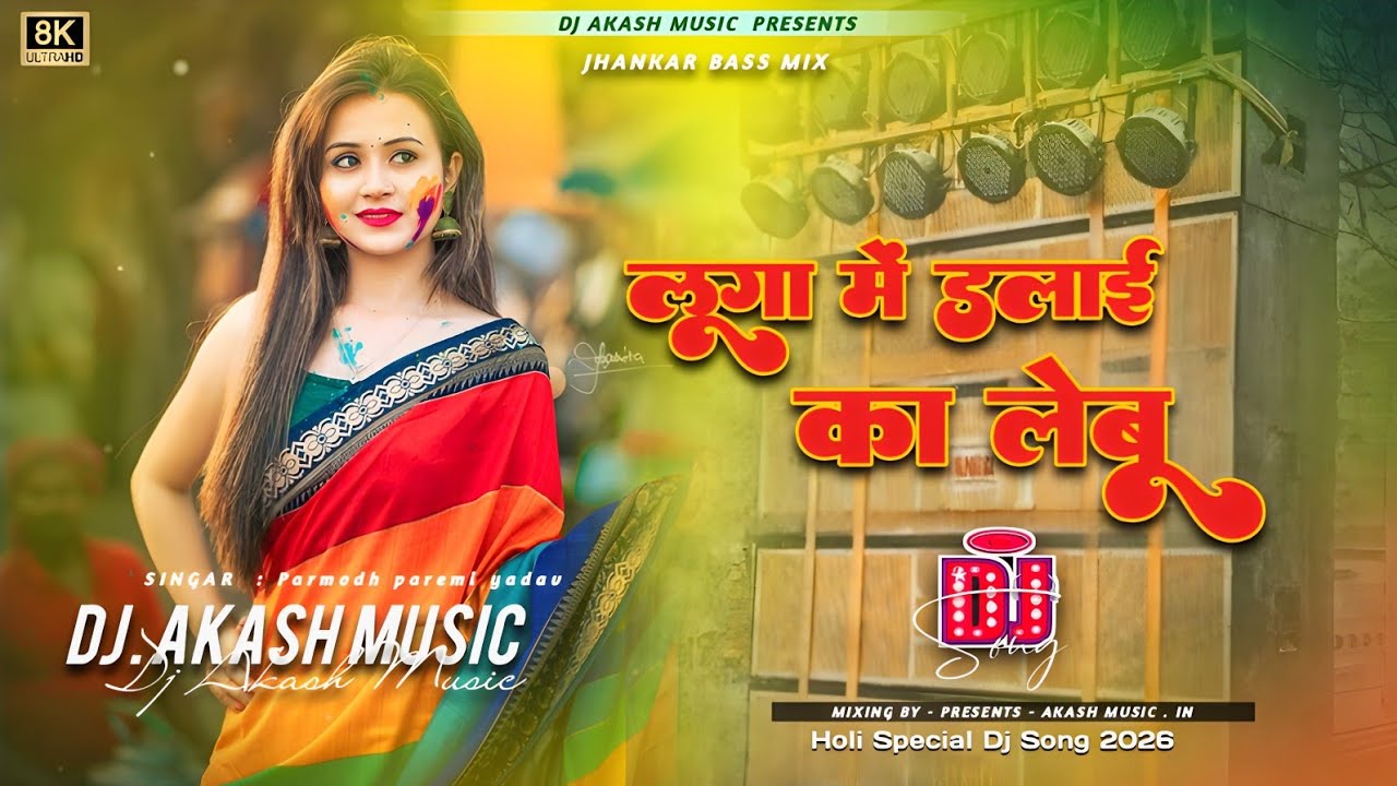Luga Me Dalai Ka Lebu Dj Holi Remix song | Parmodh paremi | Jhankar Bass bhauji luga me rangai #Holi