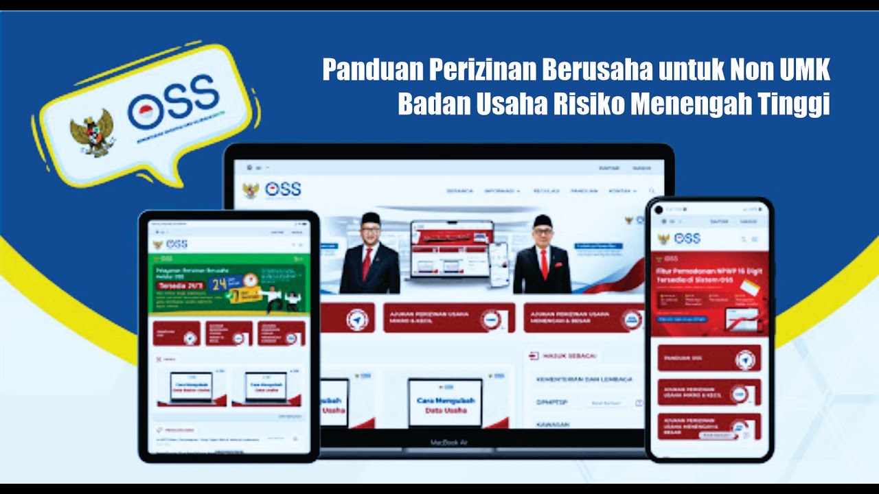 Panduan Perizinan Berusaha untuk Non UMK-Badan Usaha Risiko Menengah Tinggi