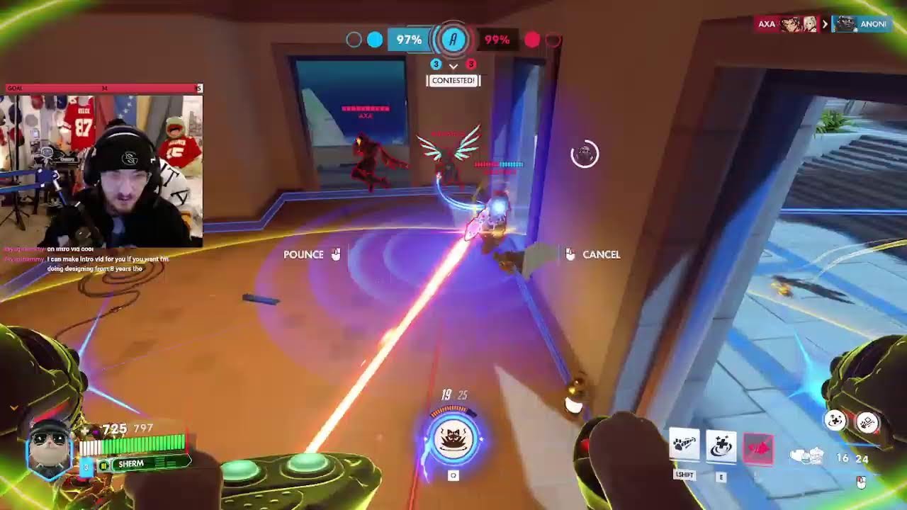 overwatch funny CAT matches! Winton loves the cat! LORT MAX AFTER!