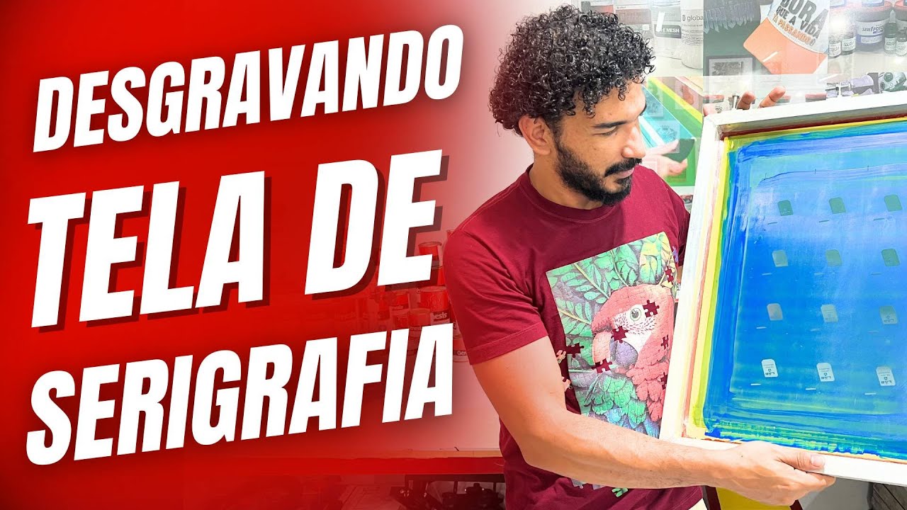 PASSO A PASSO DE COMO REMOVER A EMULSÃO DA TELA DE SERIGRAFIA DA FORMA BEM FÁCIL