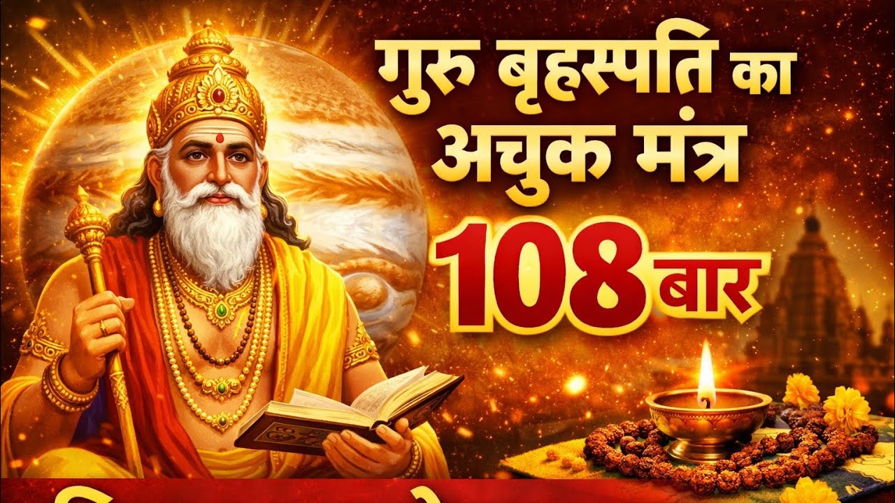 ॐ बृहस्पति मंगलाय नमः/धन, विद्या और सफलता का अचूक मंत्र – ॐ बृहस्पति मंगलाय नम:/Bhirspatidevmantra/